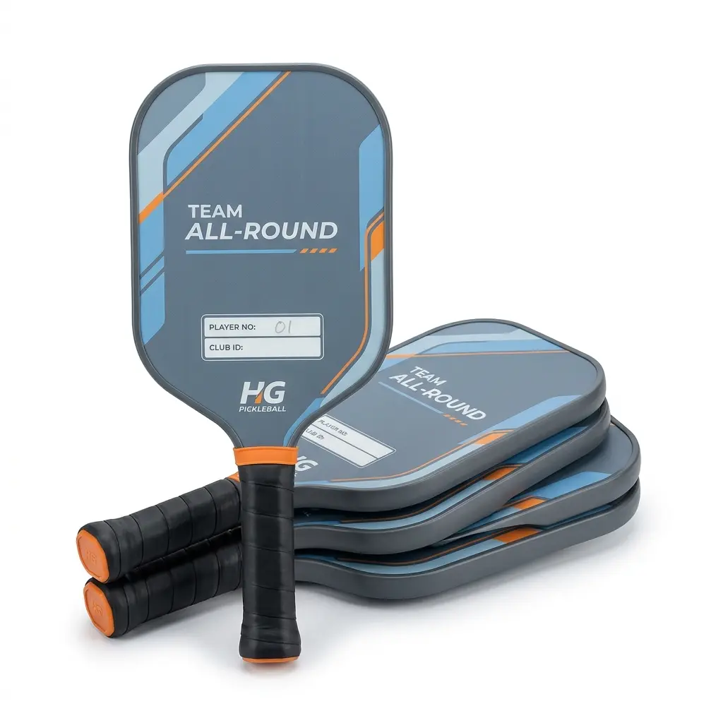 Team All-Round Paddle, durable all-round pickleball paddle designed for clubs and school programs, ideal when multiple players share the same equipment in team practice and school PE.