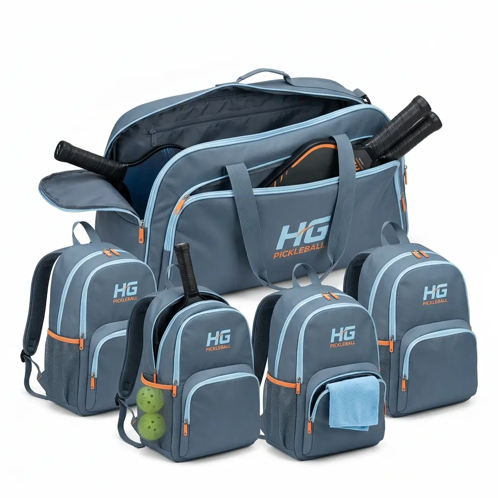 Team Backpack Set 01, coordinated set of smaller backpacks that fit inside a main team bag for easier distribution to players in club teams and casual programs.