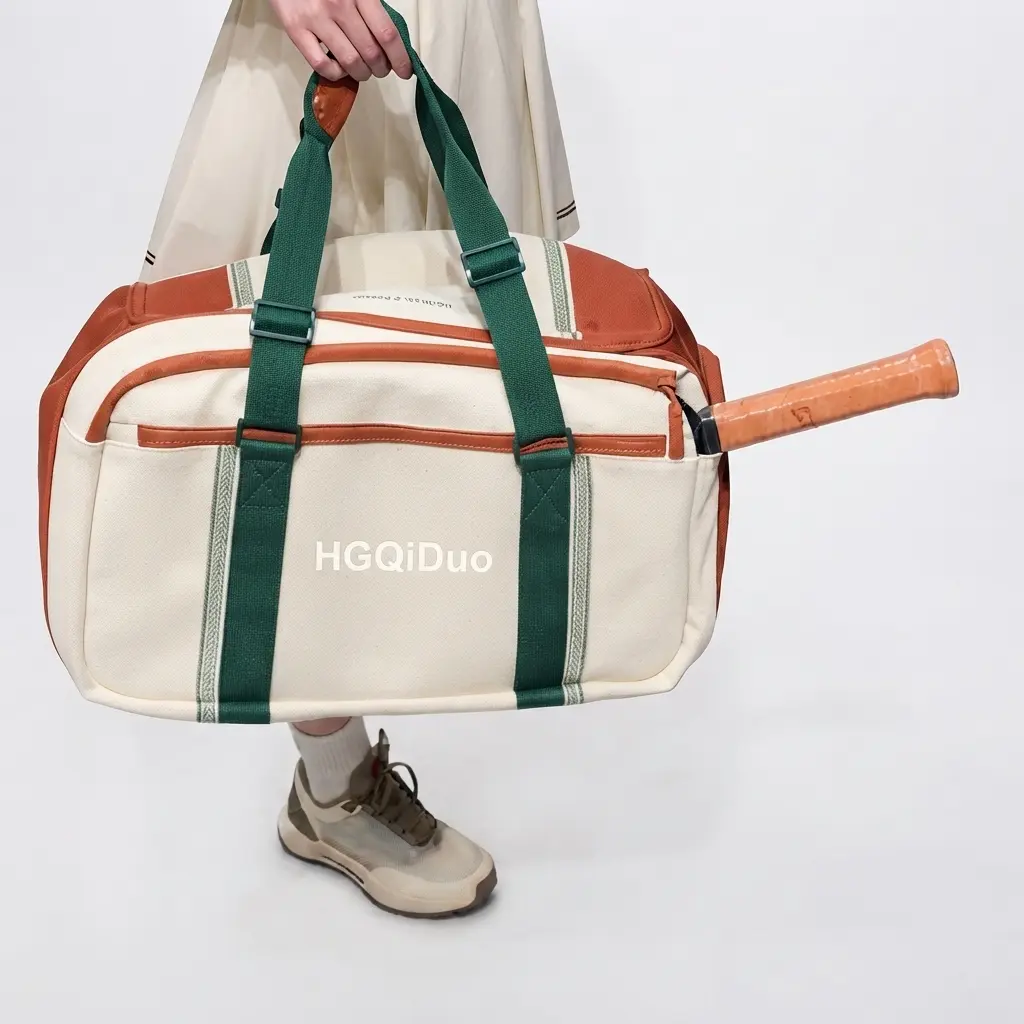 HGQiDuo 2026 hot women's pickleball bag with large capacity storage for court and daily essentials