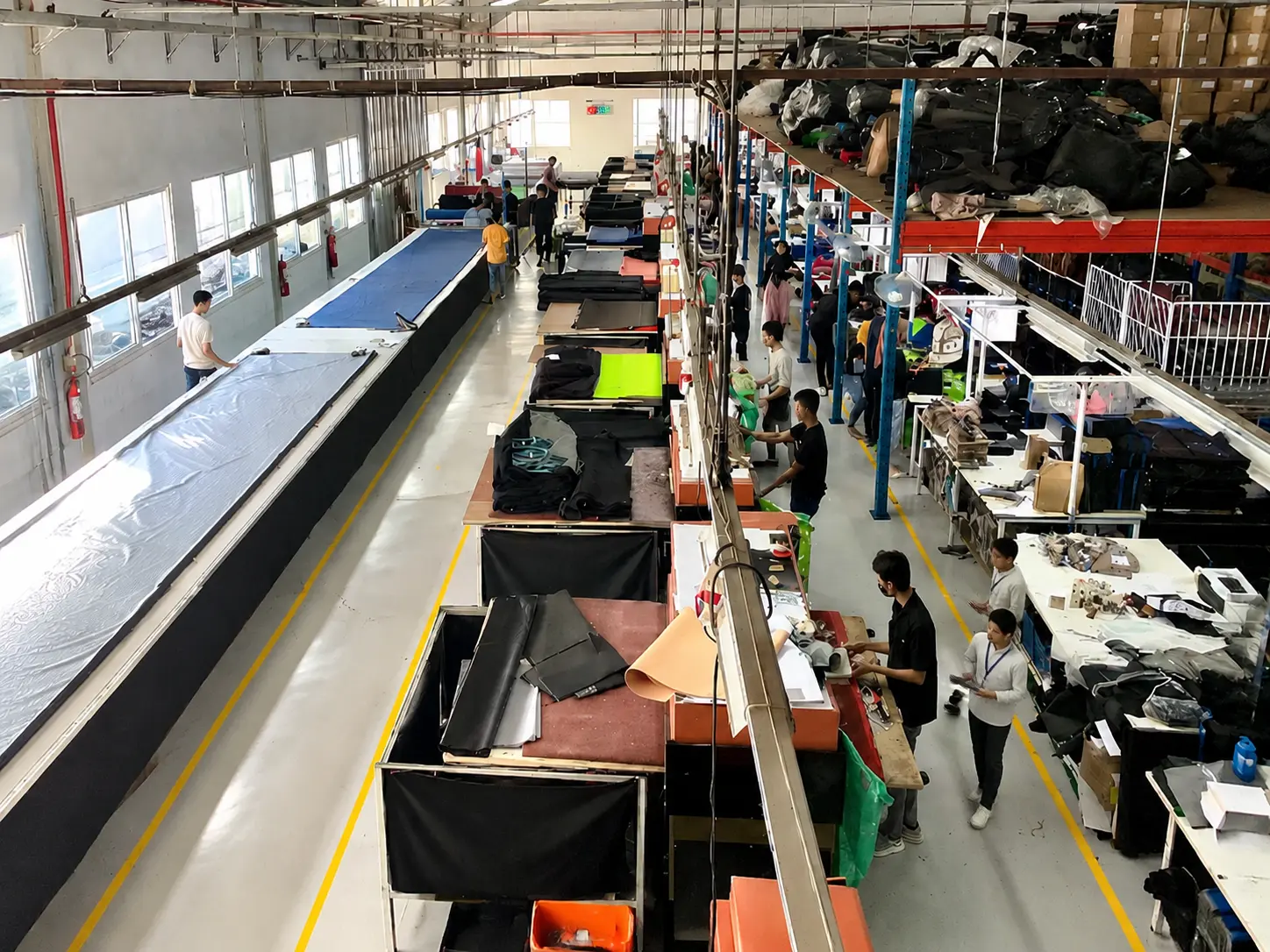 Third-party auditors visit our factory annually to review records and inspect operations Factory audit on site with third-party auditors reviewing factory records and inspection process