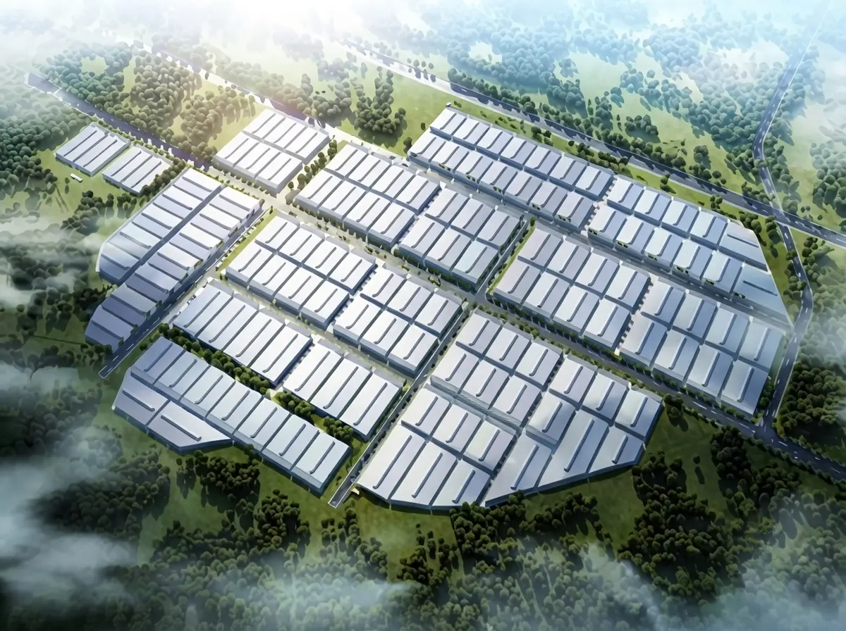 Indonesia Factory Industrial Park – A dedicated production base for OEM/ODM pickleball bag manufacturing Exterior view of Indonesia factory industrial park for OEM/ODM pickleball bag manufacturing