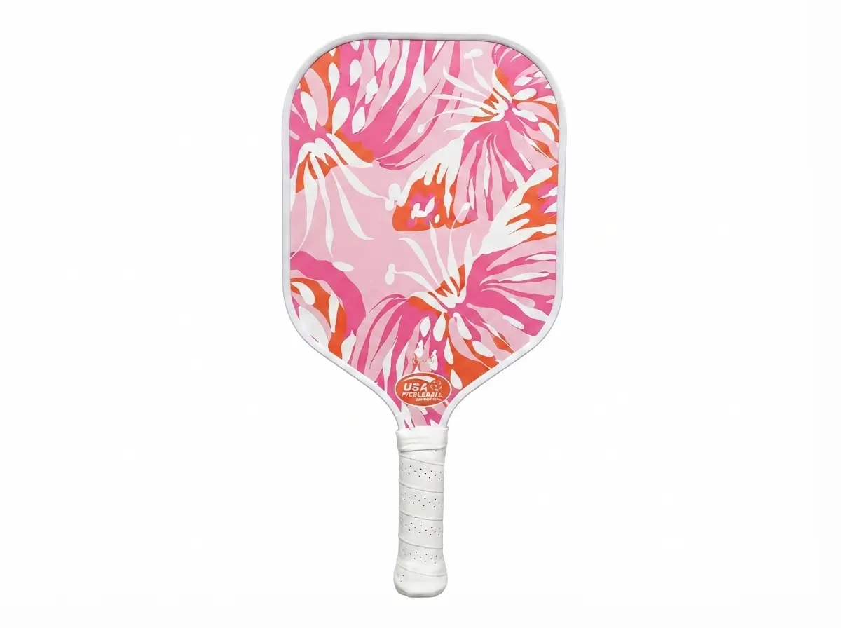 2026 new 10.5/14/16mm glassfiber edgeless pickleball paddle, 41cm, 220g, 360° rotation