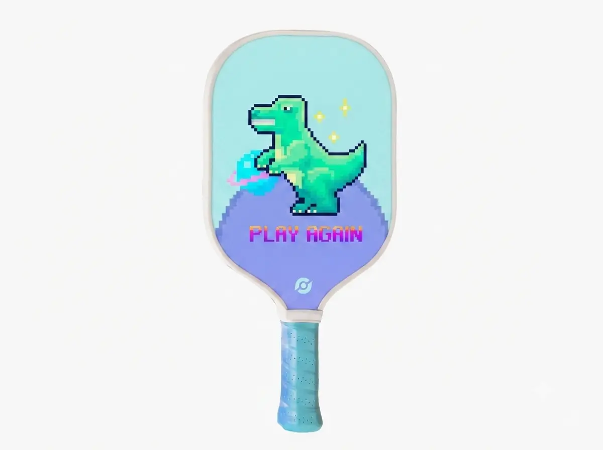 2026 new 10.5/14/16mm glassfiber edgeless pickleball paddle, 41cm, 220g, 360° rotation