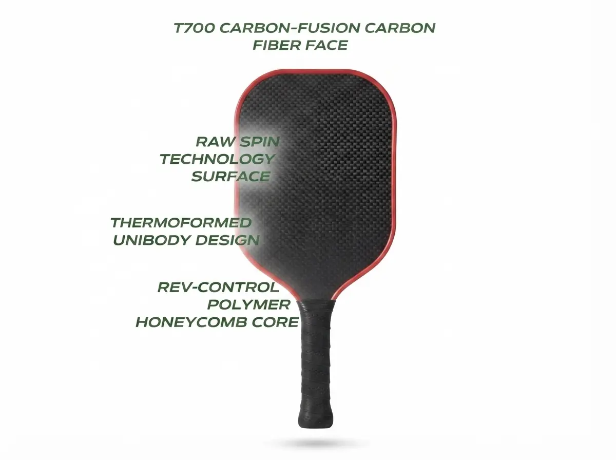 2026 new Chengtai CTCF214 16mm honeycomb edgeless pickleball paddle, 16.5"×7.5", 220±5g, USAPA approved, sweet spot offensive design
