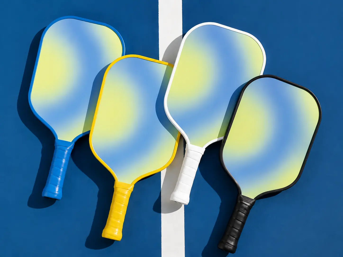 CTFG03 16mm honeycomb PP core pickleball paddle, 410mm length, 225g, 40-hole, OEM/ODM custom logo