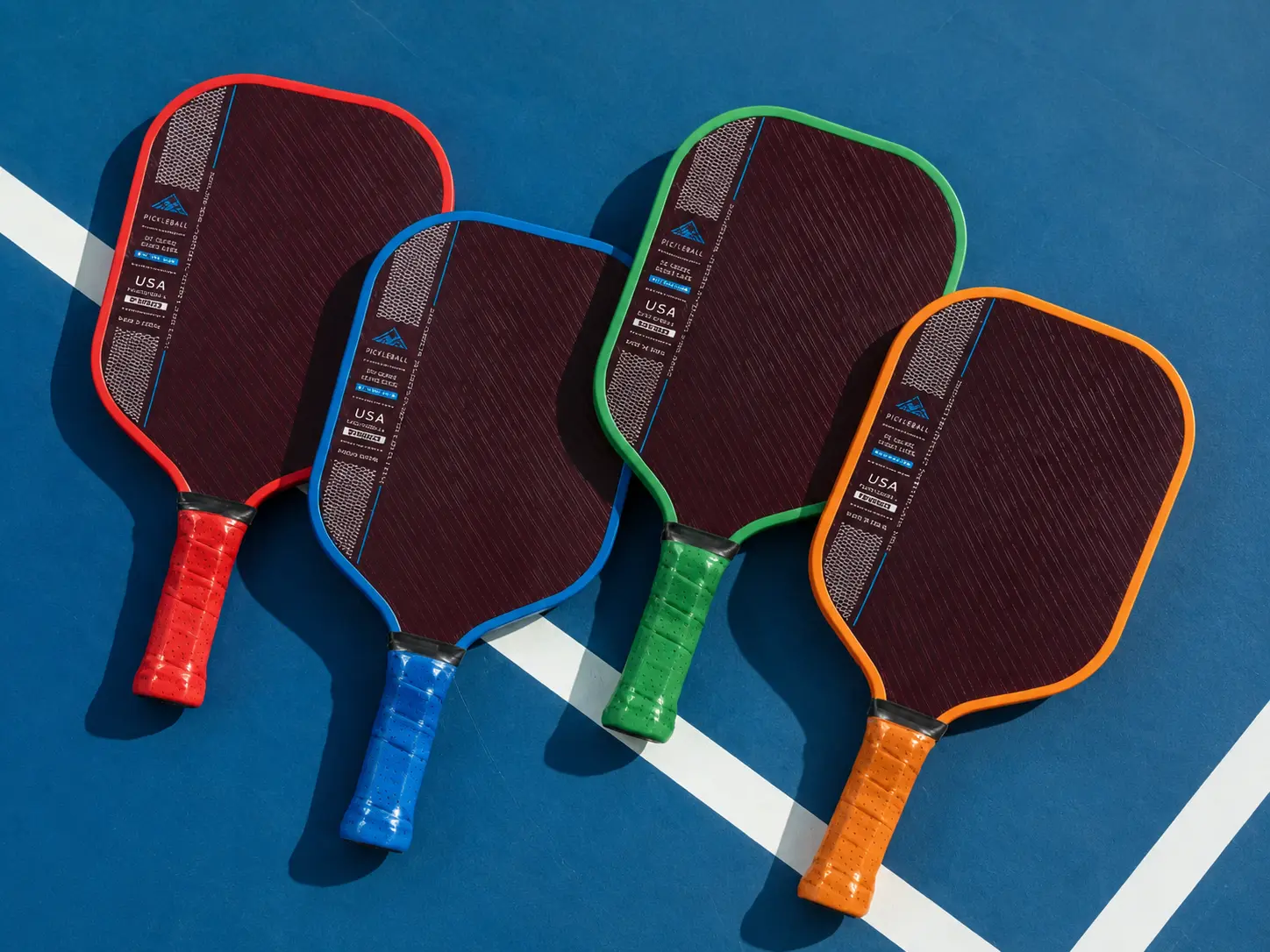 16mm carbon fiber Kevlar pickleball paddle with PP honeycomb core CTKE279