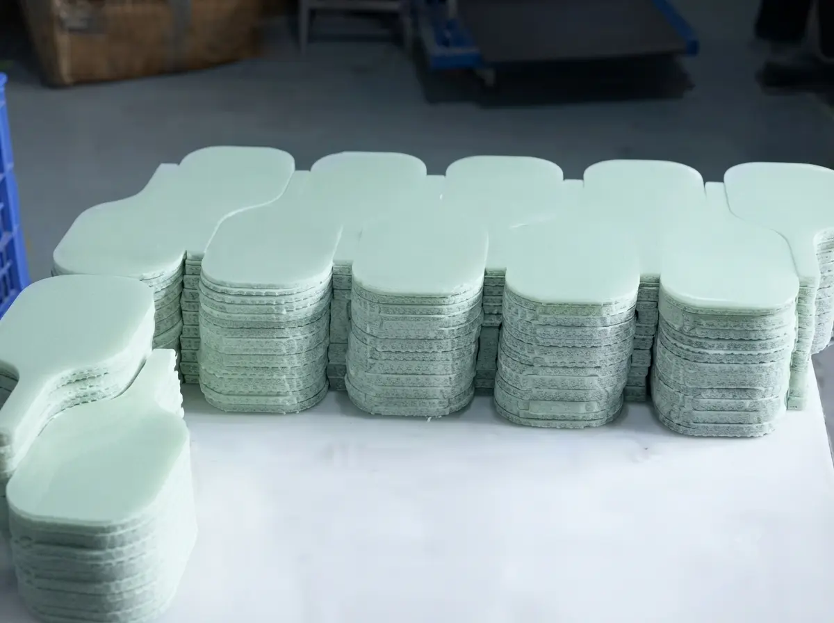 High-performance carbon fiber and fiberglass materials used in pickleball paddle manufacturing