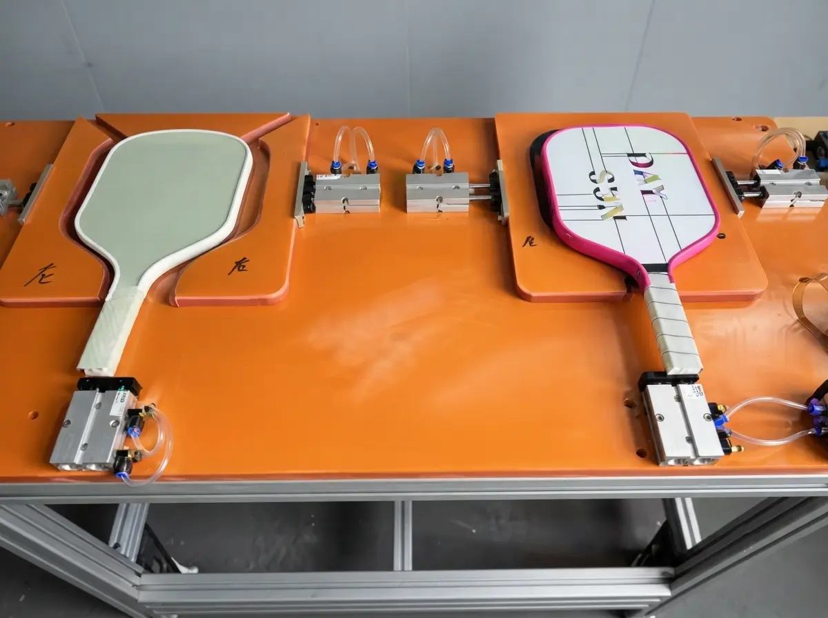 Precision molding fixture used for paddle alignment and assembly during production