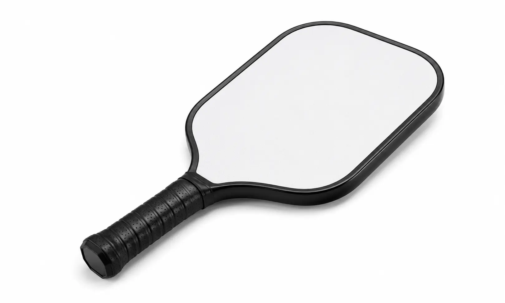 Control blank paddle sample on a pure white background, designed for finesse play and detailed artwork development