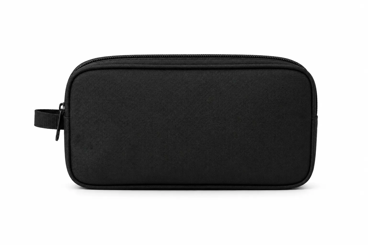Everyday multi-purpose pouch sample on a pure white background, with generous logo zones for bundles, gifts, and add-ons